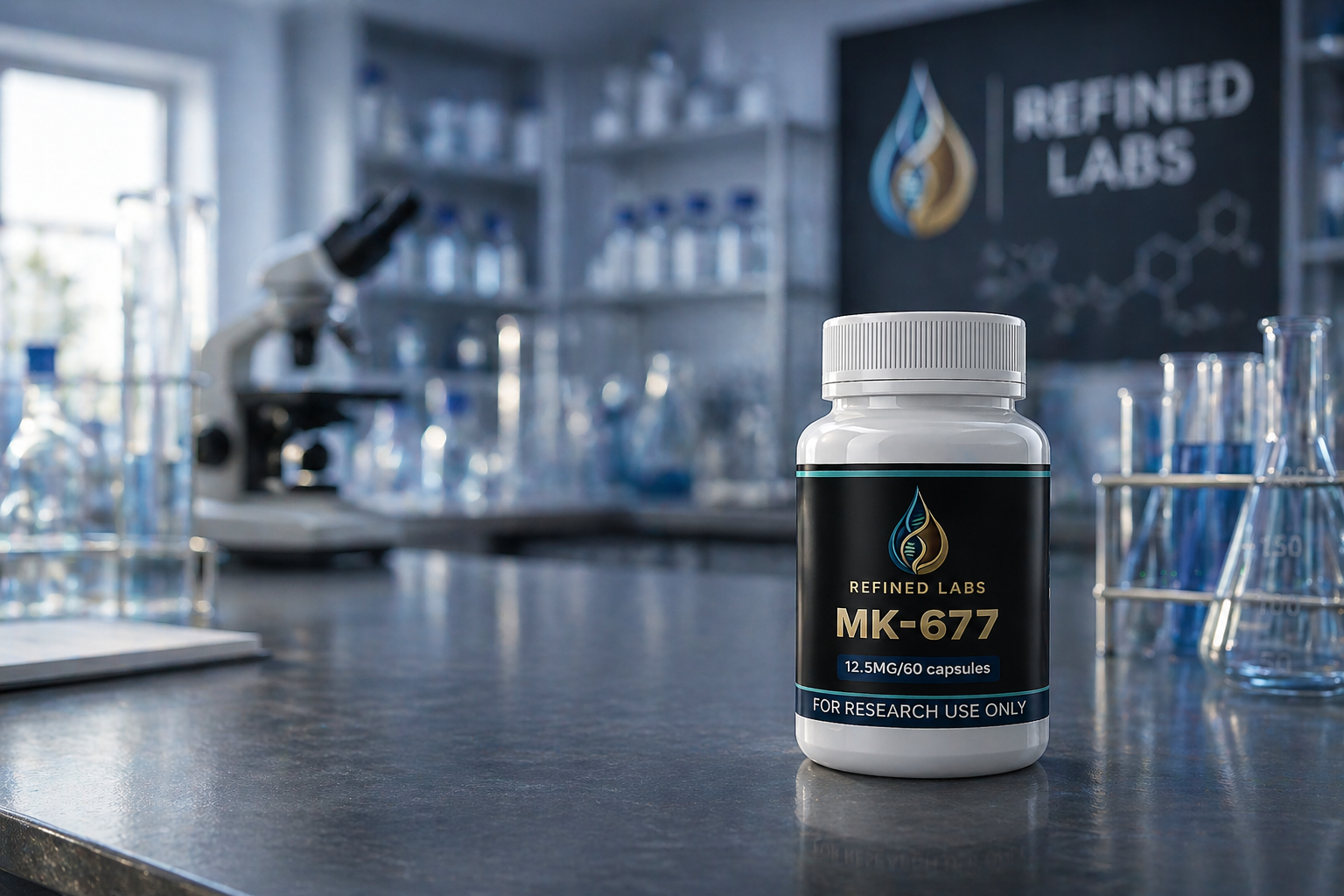 Scientists reviewing analytical results in a modern laboratory